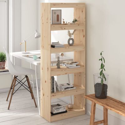 vidaXL Book Cabinet/Room Divider 60x30x167.5 cm Solid Wood Pine