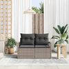 vidaXL Garden Sofa with Cushion 120 x 62 x 69 cm Poly Rattan