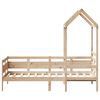 vidaXL Day Bed with Roof without Mattress 80x200 cm Solid Wood