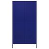 vidaXL Wardrobe Navy Blue 90x50x180 cm Steel