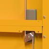 vidaXL Storage Cabinet 2 pcs Mustard Yellow 80 x 40 x140 cm Steel