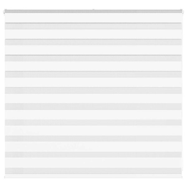 vidaXL Zebra Blind White 160x100 cm Fabric Width 155.9 cm Polyester