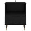 vidaXL Bedside Cabinet Black Oak 40 x 35 x 50 cm Engineered Wood