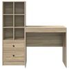 vidaXL Desk with Drawer 2 pcs Sonoma Oak