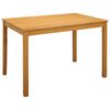 vidaXL Dining Table 110 x 75 x 75 cm Solid Oak Wood Natural