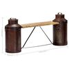 vidaXL Milk Bottle Bench 150x33x64 cm Solid Mango Wood