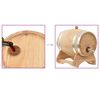 vidaXL Wine Barrel with Tap Solid Pinewood 12 L