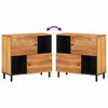 vidaXL Side Cabinet 80x33x75 cm Solid Wood Acacia