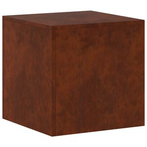 vidaXL Plant Stand Rusty 40 x 40 x 40 cm Weathering Steel