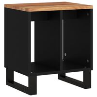 vidaXL Side Table 40x31x46 cm Solid Wood Acacia&Engineered Wood