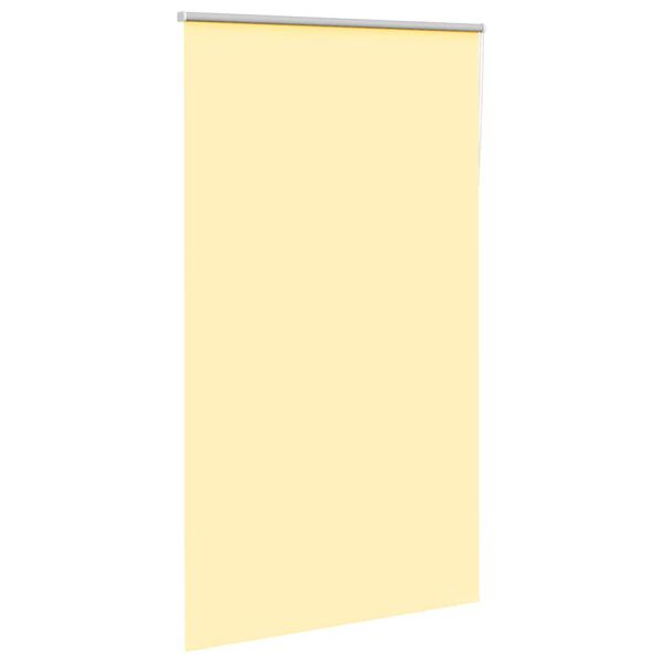 vidaXL Roller Blind Blackout Yellow 140x210 cm Fabric Width 136.6 cm Polyester