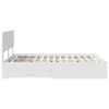 vidaXL Bed Frame with Headboard White 150 x 200 cm Engineered Wood