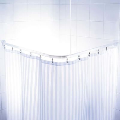RIDDER Universal Shower Curtain Rail White 160x70 cm