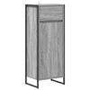 vidaXL Bathroom Cabinet Grey Sonoma 40 x 30 x 100 cm Engineered Wood