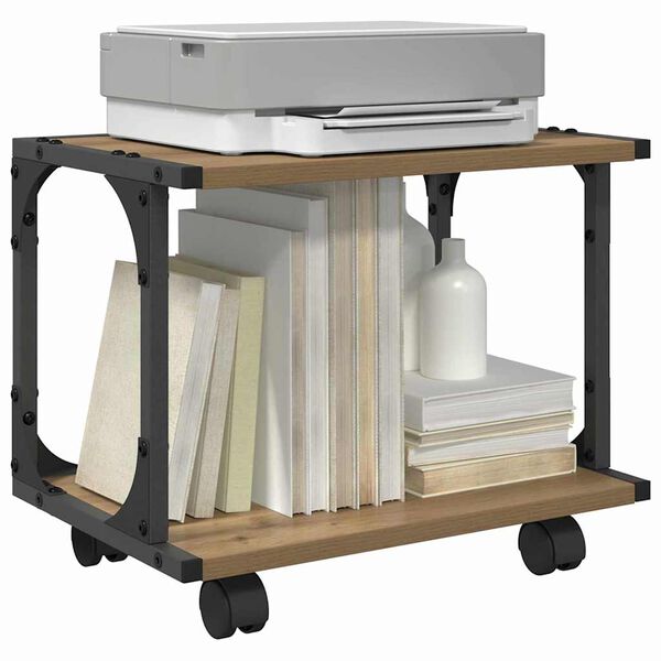 vidaXL Printer Stand Artisan Oak 41 x 28 x 33.5 cm Engineered Wood