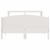 vidaXL Bed Frame without Mattress White 135x190 cm Double Solid Wood Pine