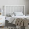 vidaXL Metal Replace Headboard White 100 cm