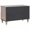 vidaXL TV Cabinet with Drawer Grey 70 x 33 x 46 cm Solid Mango Wood