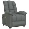 vidaXL Electric Massage Chair Dark Grey Fabric