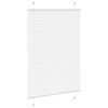 vidaXL Pleated Blind White 100x150 cm Fabric Width 99.4 cm Polyester