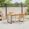 vidaXL Garden Dining Set 5 pcs Beige Solid Acacia Wood