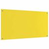 vidaXL Kitchen Backsplash Yellow 120 x 60 x 0.6 cm Tempered Glass