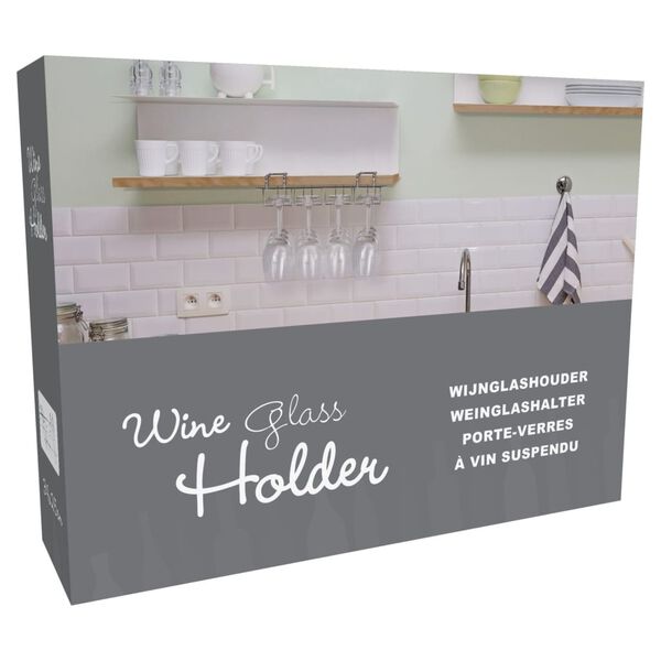 Excellent Houseware Wine Glass Holder for 12 Glasses Metal