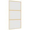 vidaXL Sliding Door Gold 102,5x205 cm Frosted ESG Glass and Aluminium