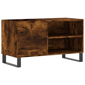 vidaXL Record Cabinet Smoked Oak 85x38x48 cm Engineered Wood