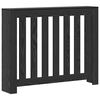 vidaXL Radiator Cover Black Oak 104 x 20 x 82 cm Engineered Wood