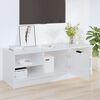 vidaXL TV Cabinet High Gloss White 102x35.5x36.5 cm Engineered Wood