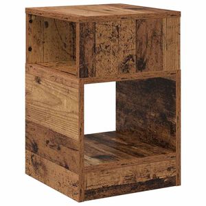 vidaXL End Table Old Wood 30.5 x 30 x 45 cm Engineered Wood