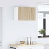 vidaXL Hanging Cabinet with Door Sonoma Oak and White 30 x 31 x 40 cm