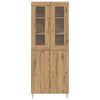 vidaXL Highboard 2 pcs Artisan Oak 69.5 x 34 x 180 cm Engineered Wood