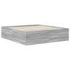 vidaXL Bed Frame Grey Sonoma 200 x 200 cm Engineered Wood