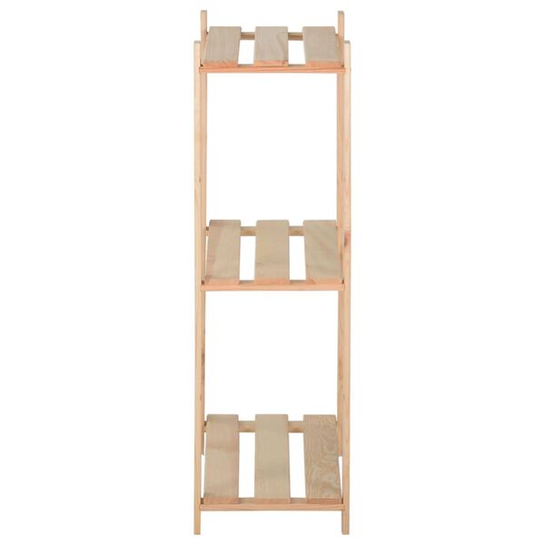 vidaXL 3-Tier Storage Rack 80x28.5x90 cm Solid Pinewood