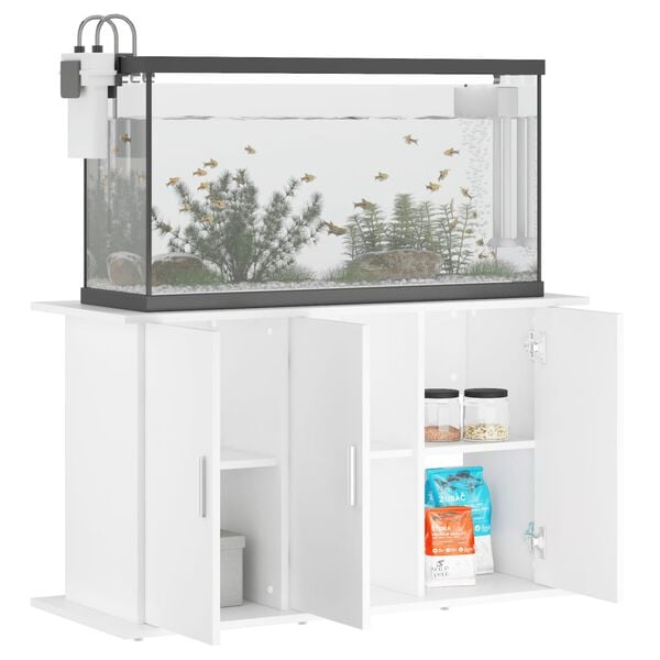 vidaXL Aquarium Stand White 101x41x58 cm Engineered Wood