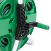 vidaXL Free Standing Green Hose Reel with Hose Fitting Set 0.5" 30 m PVC