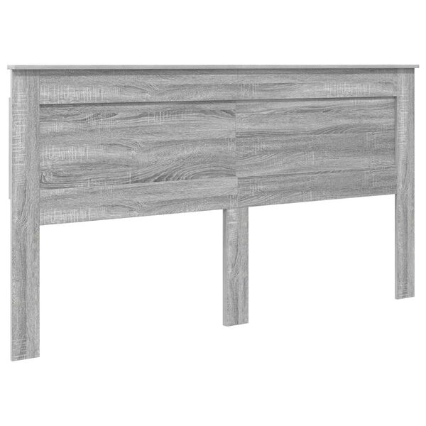 vidaXL Headboard with Headboard Grey Sonoma 200 cm Engineered Wood