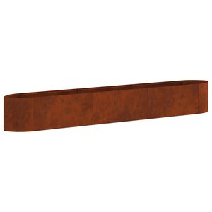 vidaXL Raised Garden Bed Weathering Steel 300 x 40x 40 cm Steel