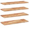 vidaXL Floating Shelves 4 pcs 80x30x2 cm Oil Finished Solid Wood Acacia