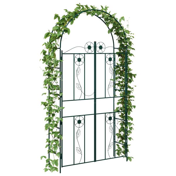 vidaXL Garden Arch Plain Green 115 x 37 x 226 cm
