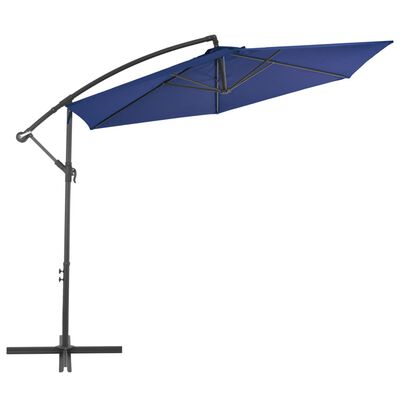 vidaXL Cantilever Umbrella with Aluminium Pole 300 cm Blue
