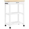 vidaXL Kitchen Trolley MONZA 60x40x88.5 cm Solid Wood Pine