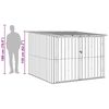 vidaXL Bike Shed 3 pcs Brown 215 x 206 x 157 cm Metal
