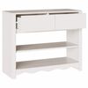 vidaXL Console Table Drammen White 89.5 x 37 x 73 cm Solid pine wood