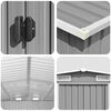 vidaXL Garden Shed Grey 257x779x181 cm Galvanised steel