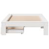 vidaXL Bed Frame without Mattress White 90x190 cm Single Solid Wood Pine