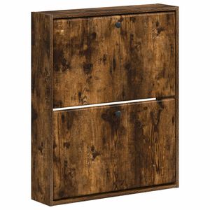 vidaXL Wall-Mounted Shoe Cabinet BREDA 71 x 17 x 86 cm Engineered Wood