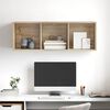 vidaXL Wall-mounted TV Cabinet Sonoma Oak 37x37x107 cm Engineered Wood